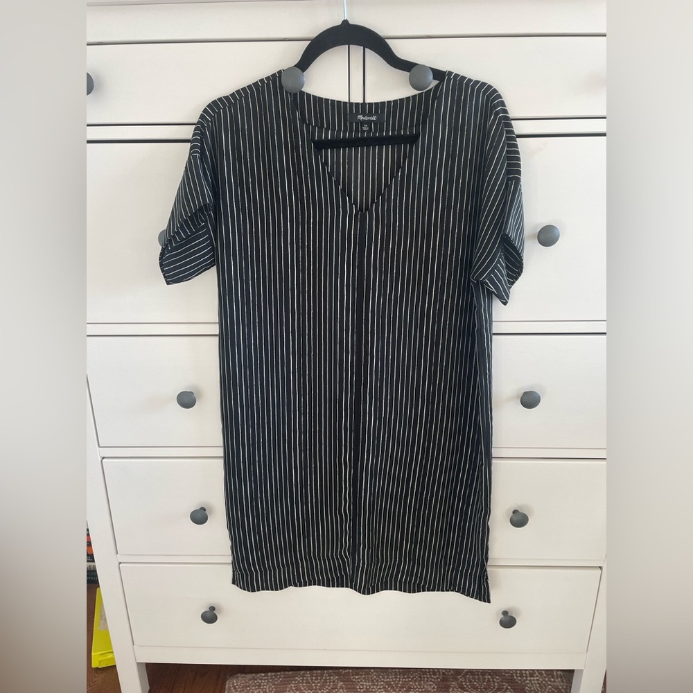 Madewell Striped Shift Dress - XS